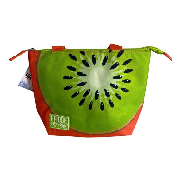 Fridge Pak Insulated Cooler Lunch Travel Tote Limeade Green Orange NEW - Picture 6 of 8